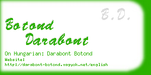 botond darabont business card